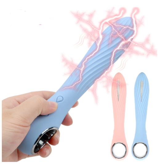 12 Frequency Electric Shock Pulse Dildo Vibrator