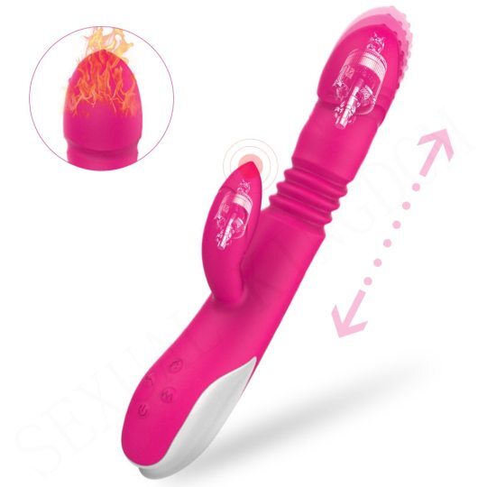 Telescopic Dual Heating Silicone G-spot Stimulator