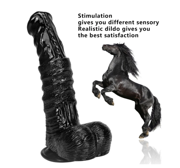Animal Suction Cup Dildo Porn - 9.8 inch huge animal horse dildo with strong suction cup