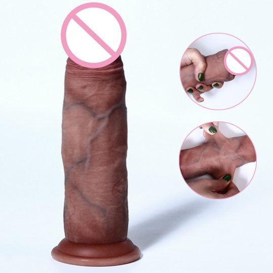 Big Sliding Skin Realistic Penis Dildo
