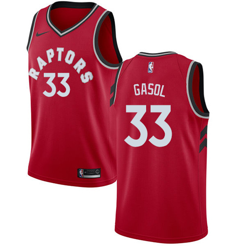 Nike Toronto Raptors #33 Marc Gasol Red 