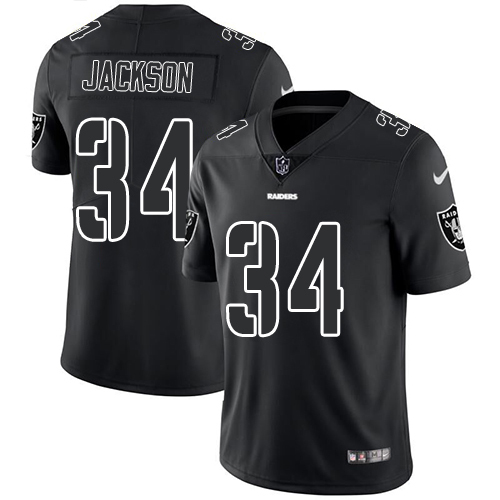 Nike Oakland Raiders #34 Bo Jackson Black Men's Stitched NFL Limited ...