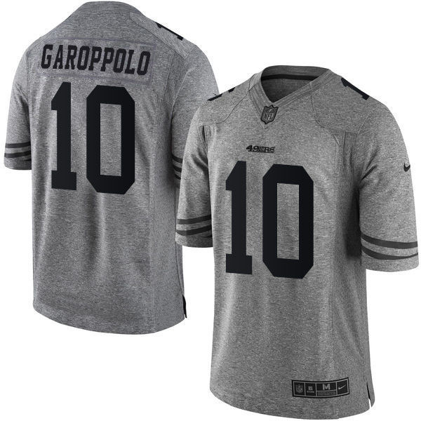 Stitched NFL Limited Gridiron Gray Jersey