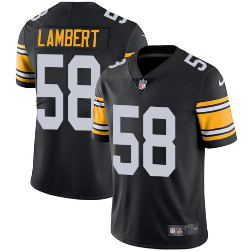 Nike Pittsburgh Steelers No58 Jack Lambert Black Team Color Men's Stitched NFL Vapor Untouchable Limited Jersey
