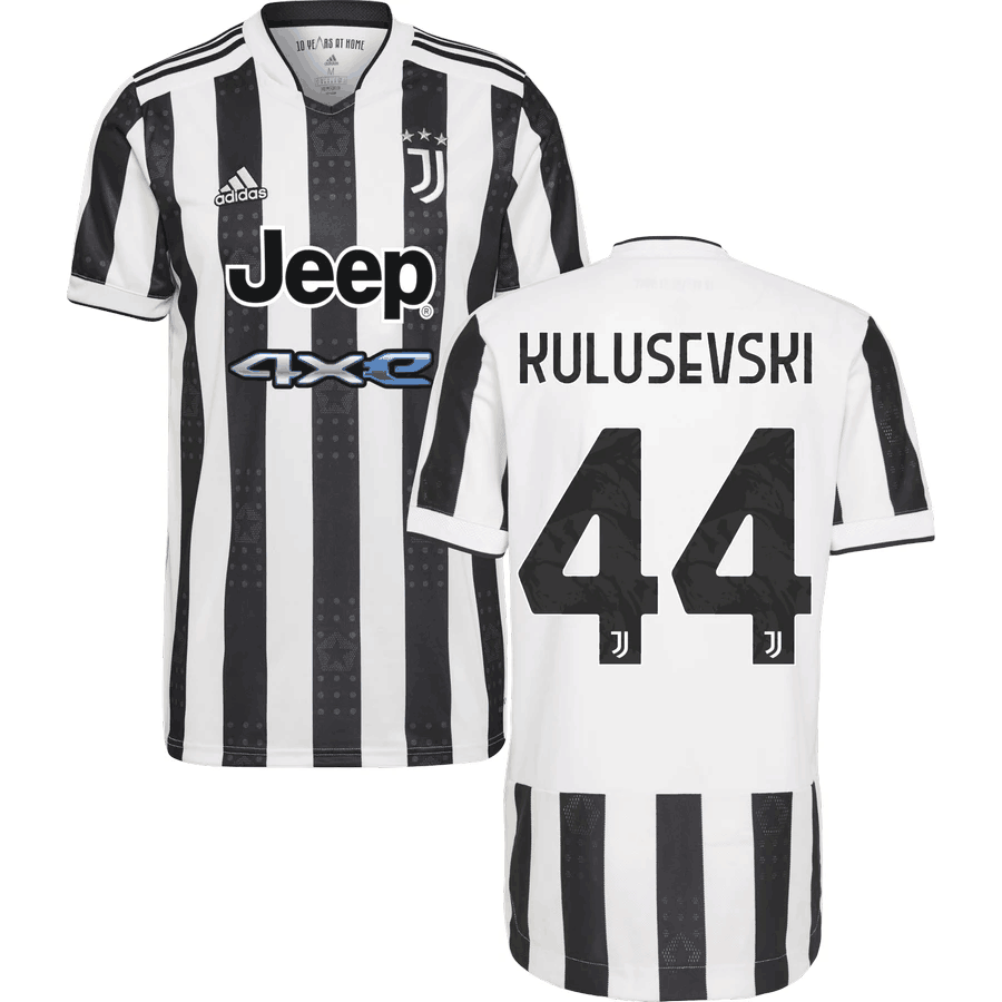 Juventus Home Shirt 2021 22 With Kulusevski Dejan 44 Printing