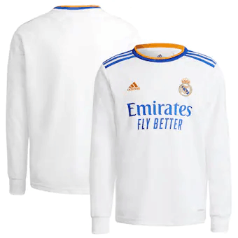real madrid jersey 2021 long sleeve