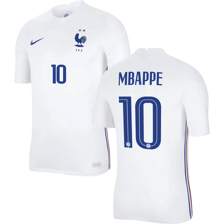 France Stadium Away Shirt 2020 21 With Mbappe 10 Printing