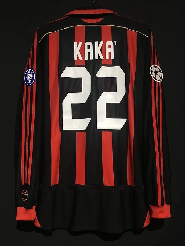 Kaka AC Milan 2005 2006 UEFA Long Sleeve Jersey Shirt Maglia L SKU# 109957