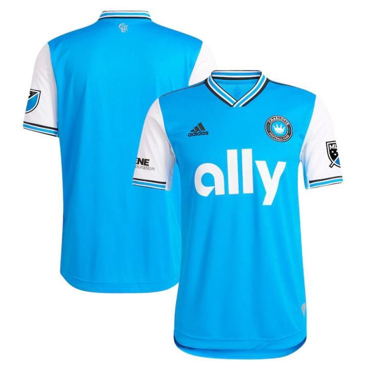 Men's Charlotte FC adidas Blue 2022 Primary Authentic Jersey