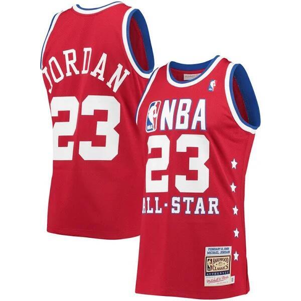 Michael Jordan Signed 1989 Red All-Star Jersey