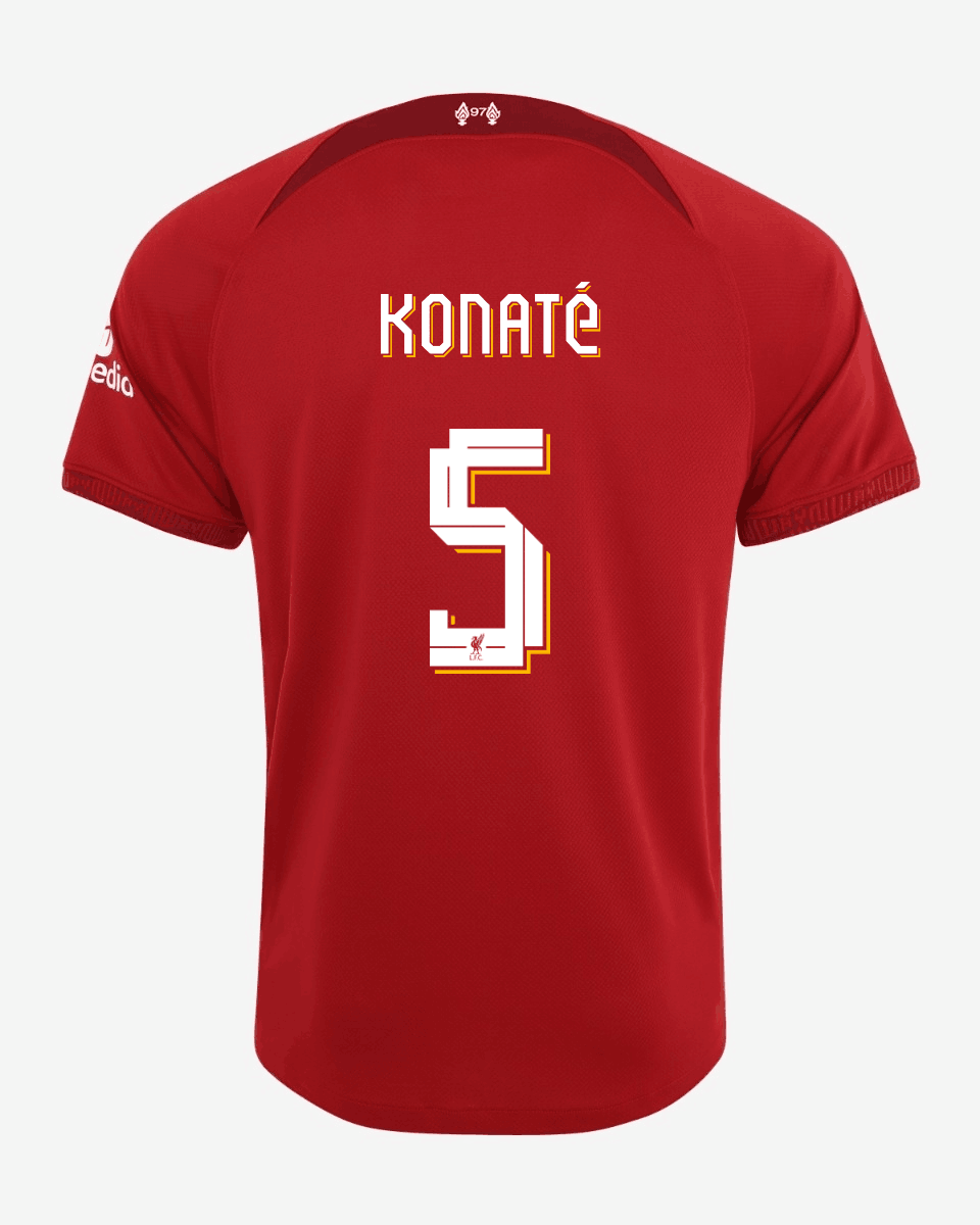 LFC Nike Mens Home Stadium Jersey 22/23 - KONATE - LFC FONT