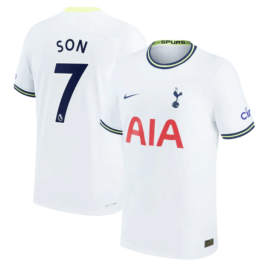 Tottenham Hotspur Home Match Shirt with Son 7 printing