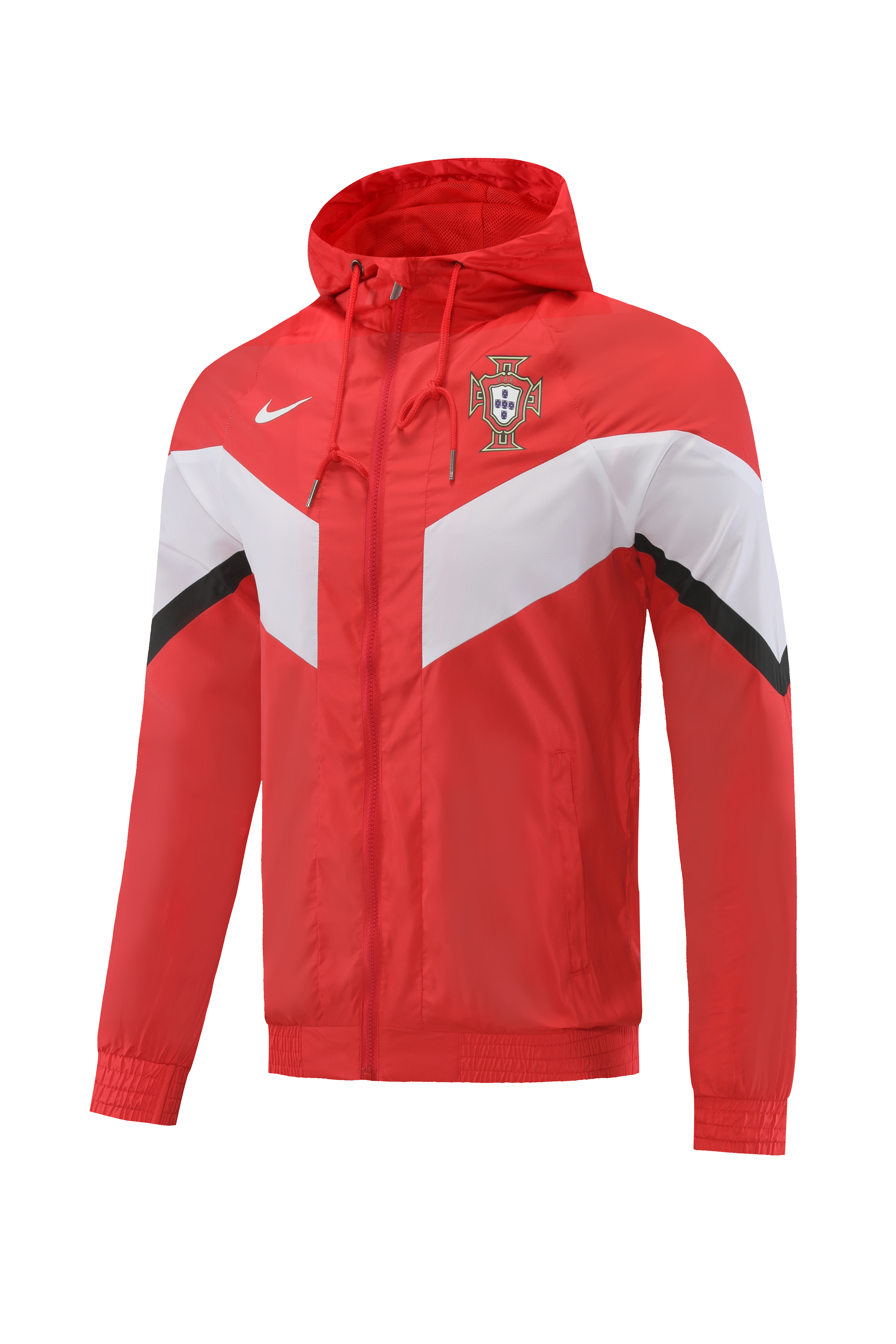 Portugal Full Zip Windbreaker Jacket 2022 23 Red