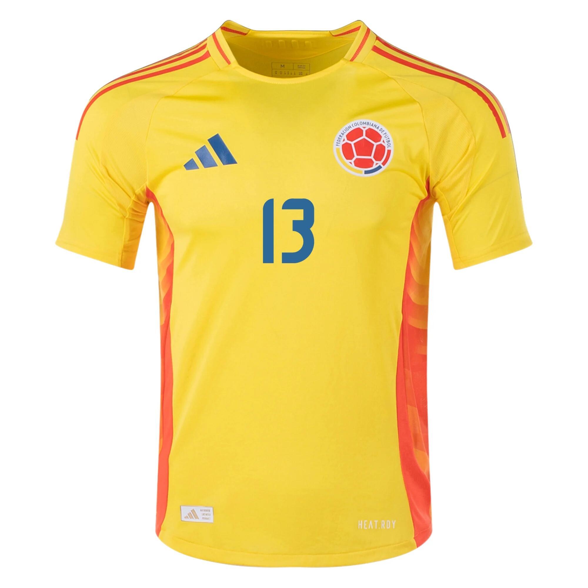 Men's Authentic Y. Mina Colombia Home Jersey 2024