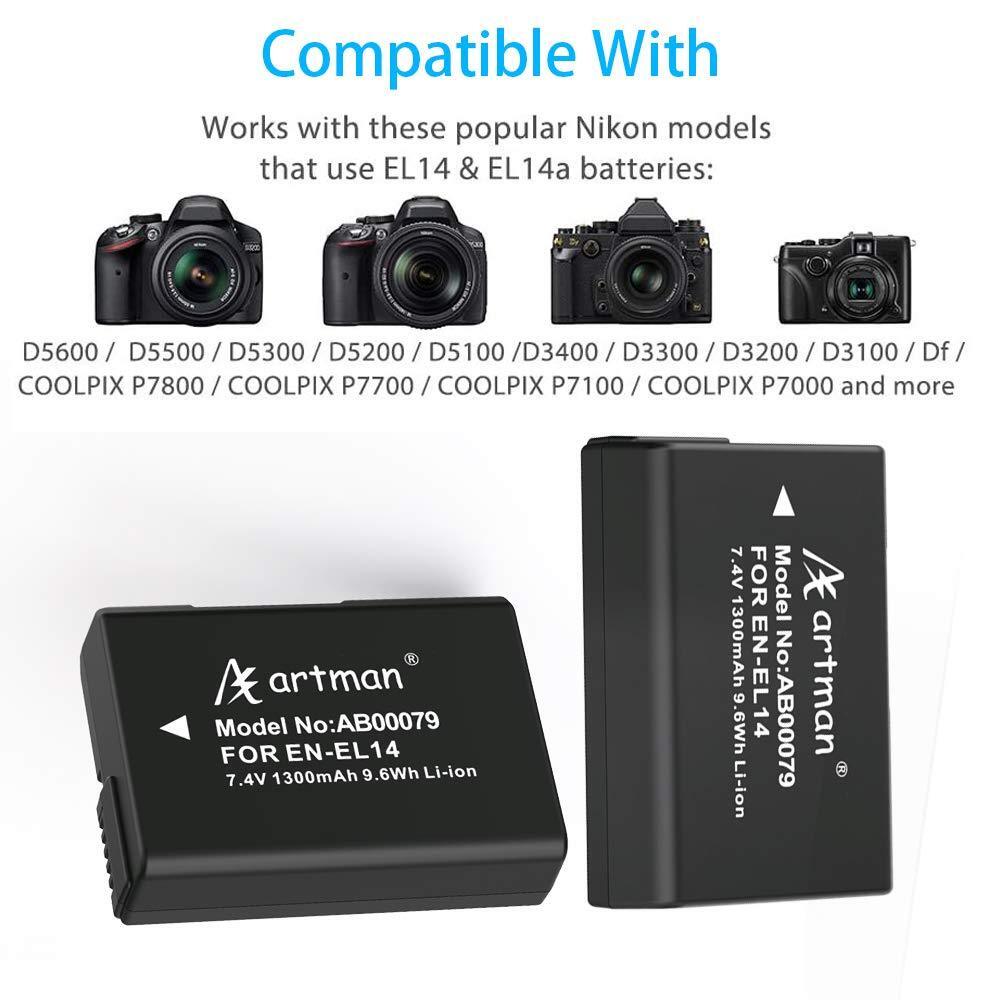 Batteria EN-EL14 INFOCHIP Per Nikon – Compatibile Con D3100, D5200, P7700 E Altri - 6