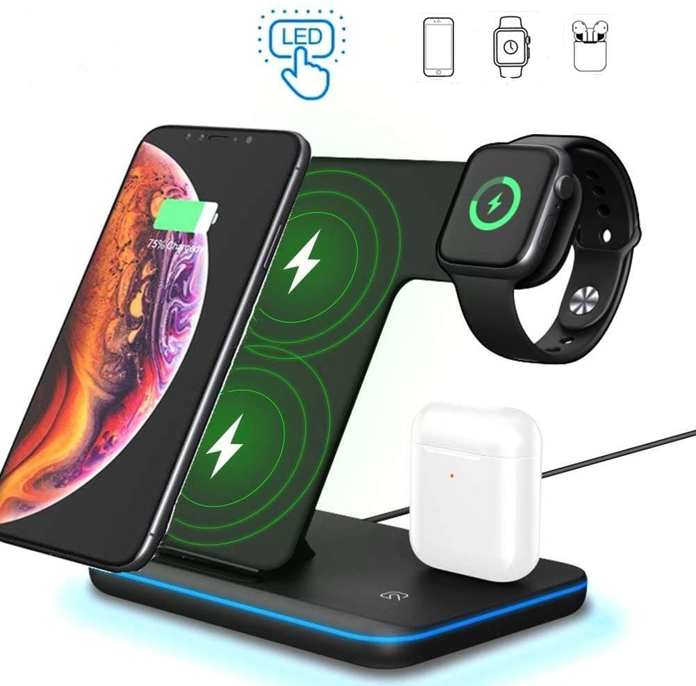3 In 1 Wireless Charger Zhike Wireless Charging Stand For Iphone Iwatch Series 5 4 3 2 1 And Airpods 9,211 for apple watch charger products are offered for sale by suppliers on alibaba.com, of which charger accounts for 59%, mobile phone holders accounts for 6%, and game. 3 in 1 wireless charger zhike wireless