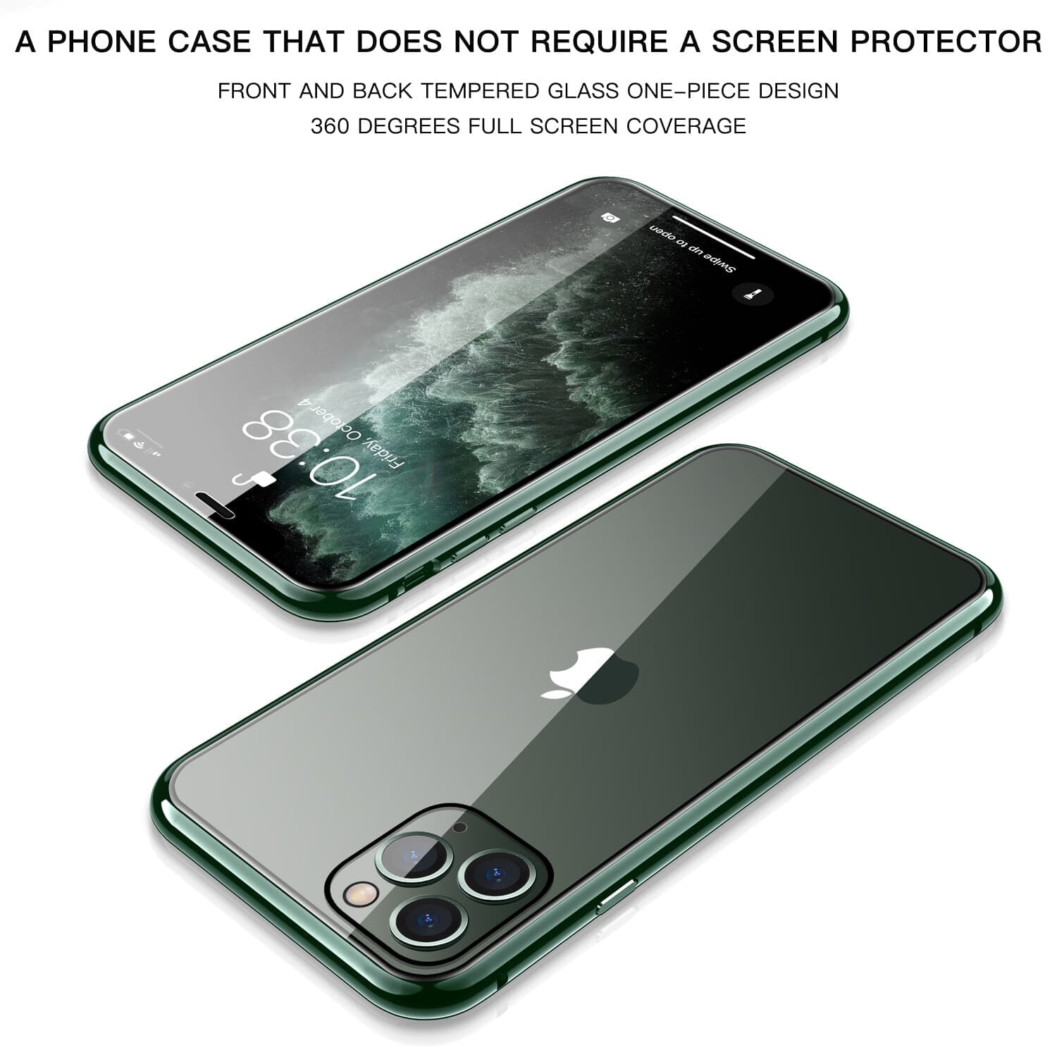 Iphone 11 Pro Case Zhike Magnetic Adsorption Case Front And Back Tempered Glass Case Iphone 11 Pro Case Zhike Magnetic Adsorption Case Front And Back Tempered Glass Case