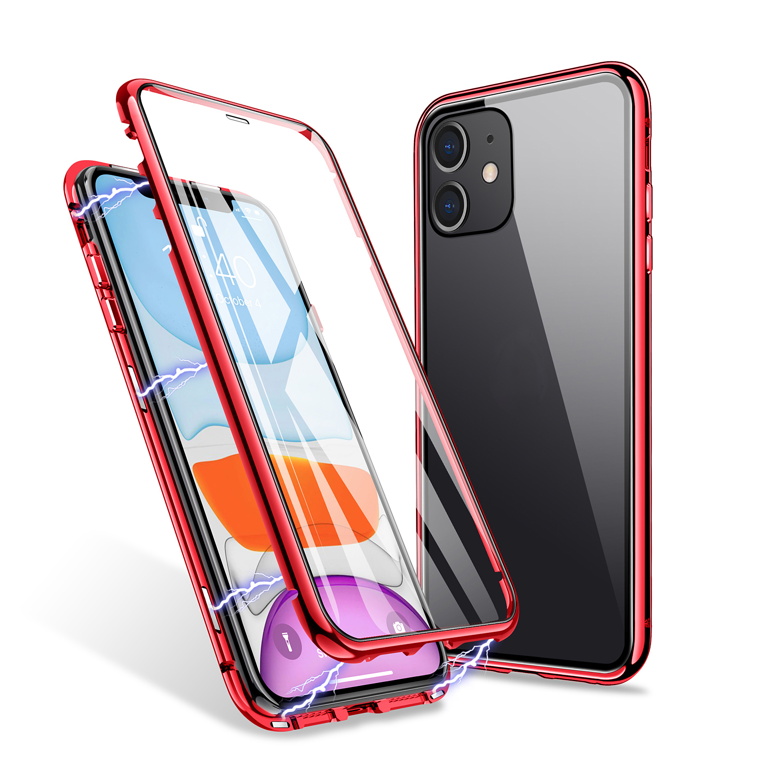 iPhone 11 Case, ZHIKE Magnetic Adsorption Case Front and ...
