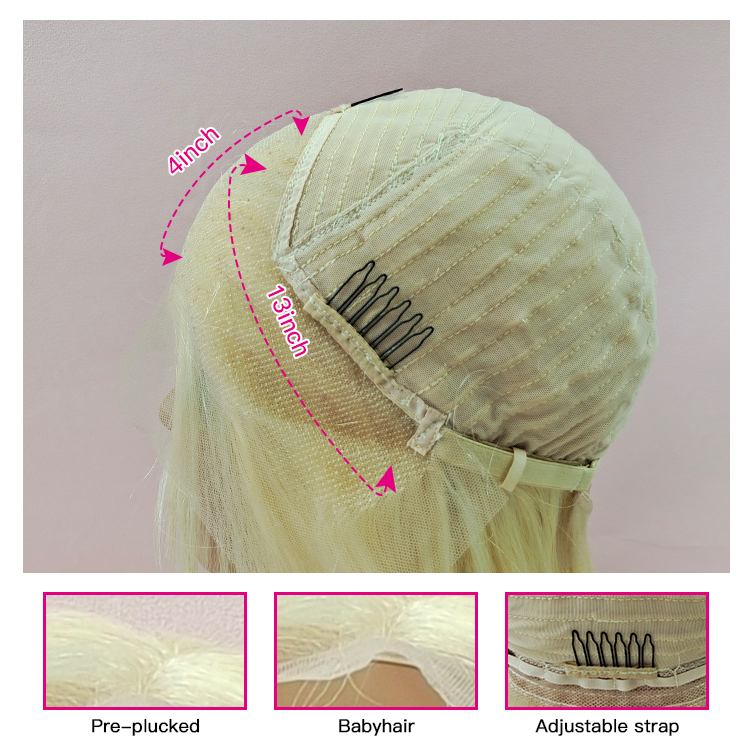 VIYA body wave blonde 13x4 lace wig with baby hair wig  pre plucked hair wig for women headband wig human hair VIYA 613 wig Blonde Human Hair Body Wave 13x4 Lace Front Wigs With Baby Hair blonde wig human hair,blonde lace front wig,613 frontal wig,613 blonde wig