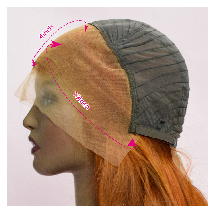 VIYA Hot Sale Ginger Color Water Wave Wig 13*4 Frontal Transparent Lace Wig Natural Pre-plucked With Human Hair VIYA Summer Color Ginger Frontal Transparent Lace Wig Hair Extensions Human Hair For women VIYA ginger color wig,Ginger hair for black women,Ginger hair for women