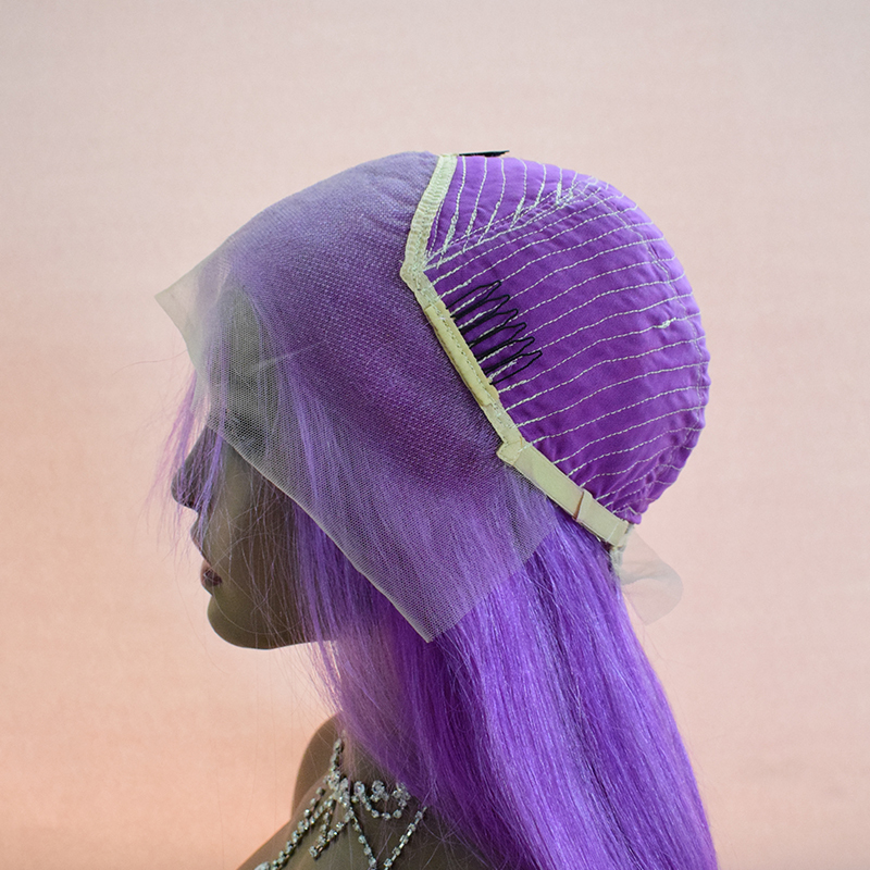 Tiktok VIYA Light Purple Wig Straight Frontal Lace Wig Summer Color Hair Wig For Women With Human Hair VIYA Light Purple Color Straight Frontal Lace Wig Summer Color For Women With Human Hair VIYA 100% humna hair,hair wig for women,blonde color wig,Color hair wig,Light purple wig