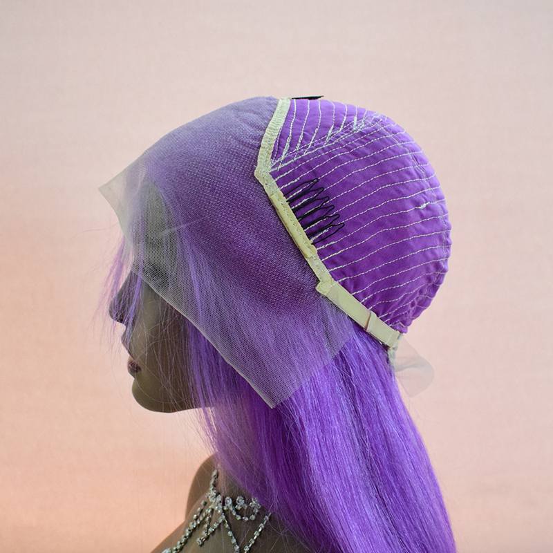 VIYA Top Quality Light Purple Glueless Wig Straight Frontal Lace Wig Summer Color Hair Wig For Women VIYA Light Purple Color Straight Frontal Lace Wig Summer Color For Women With Human Hair VIYA 100% humna hair,hair wig for women,blonde color wig,Color hair wig,Light purple wig