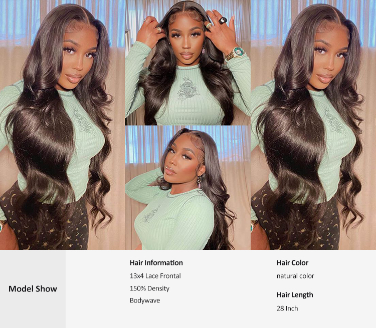 VIYA Body Wave 13*4 Lace Front Wig Pre-plucked with baby hair Human Hair Wig For African American Women VIYA Body Wave Wig 13X4 Lace Front Human Hair Wig For african american  viya hair front wig,lace front wig,Best water wave wig,hair wig for women