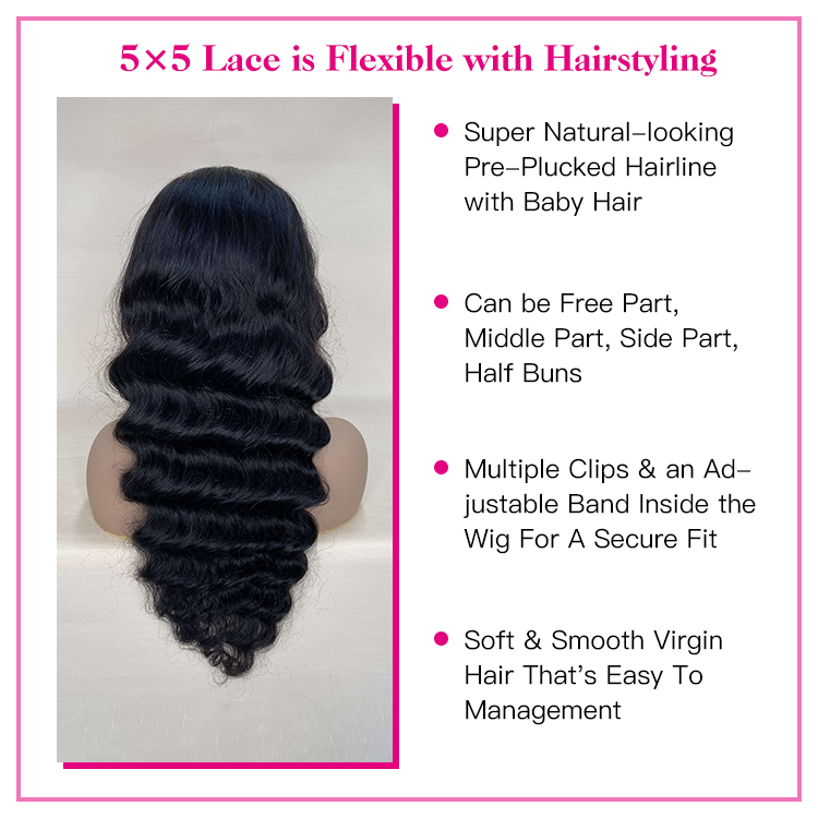 VIYA 5*5 Loose deep Transparent lace Closure Wig Sale on Online 18in-30in Ready to Ship Human Hair Wigs VIYA 5*5 loose deep Transparent lace Wig Hot Sale Online Human Hair Wigs lace closure wig,VIYA lace front wig,viyahair,human hair wigs,cheap wigs,loose deep wigs