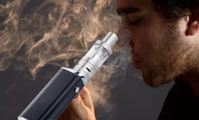 What is the experience of smoking electronic fume containing CBD?