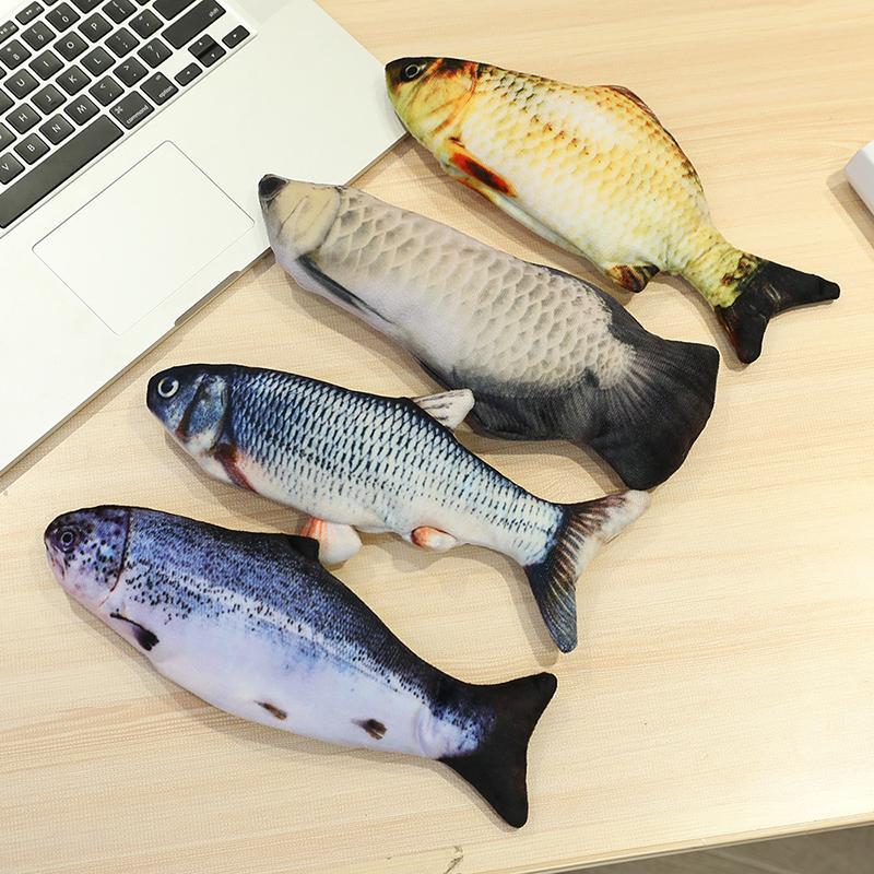 Electric fish Electronic Pet Cat Catnip Toy Electric USB Charging Simulation Fish jump fish Dog Cat Playing Biting Chewing Training Pets Sup