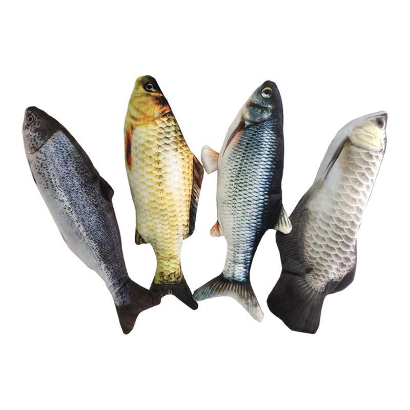Electric fish Electronic Pet Cat Catnip Toy Electric USB Charging Simulation Fish jump fish Dog Cat Playing Biting Chewing Training Pets Sup