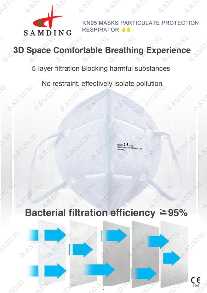 KN95 disposable protective face mask vendor 