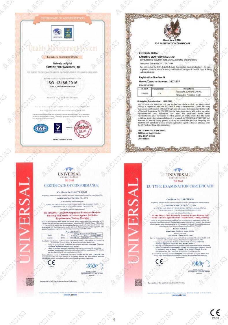 KN95 disposable protective face mask vendor 