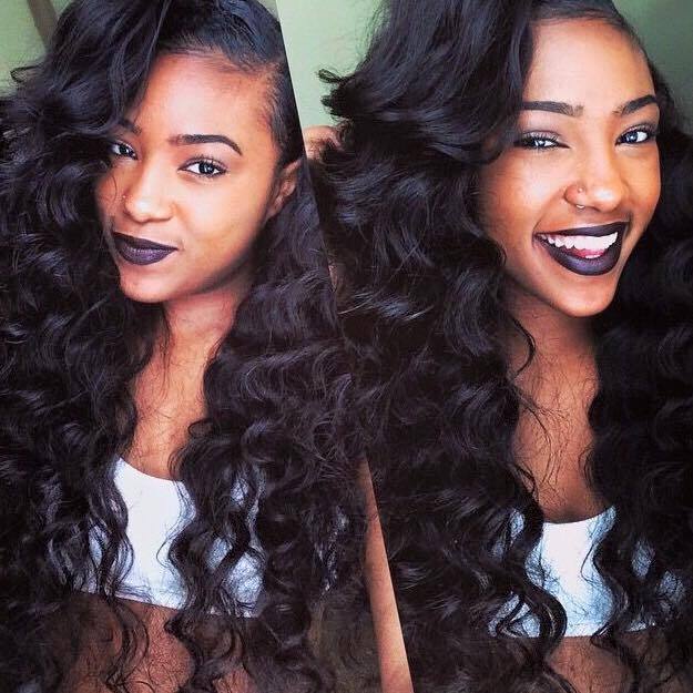 body wave hairstyles for black hair