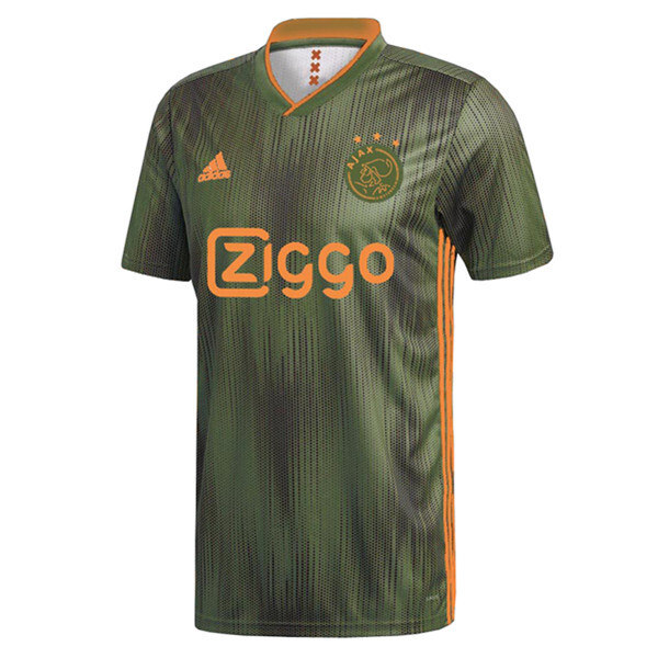 Ajax away Ajax away - Khaki / Orange soccer Jersey 2019/20