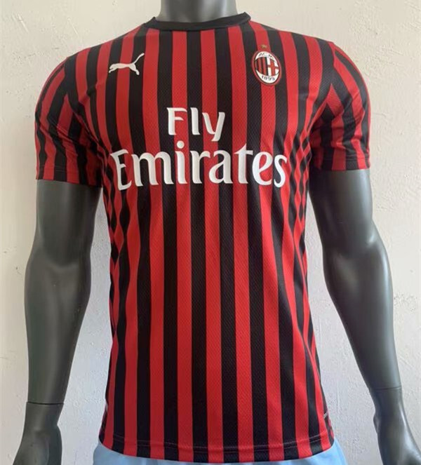 Ac Milan Home Soccer Jersey 2019 2020 Player Version Shirt
