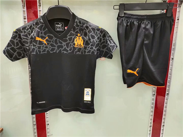 Olympique Marseille Third Kids Football Kit Soccer Jersey Shirt 2019 2020