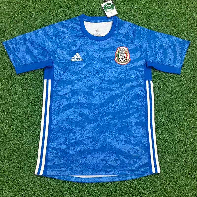 Mexico goalkeeper Blue soccer jerseys 