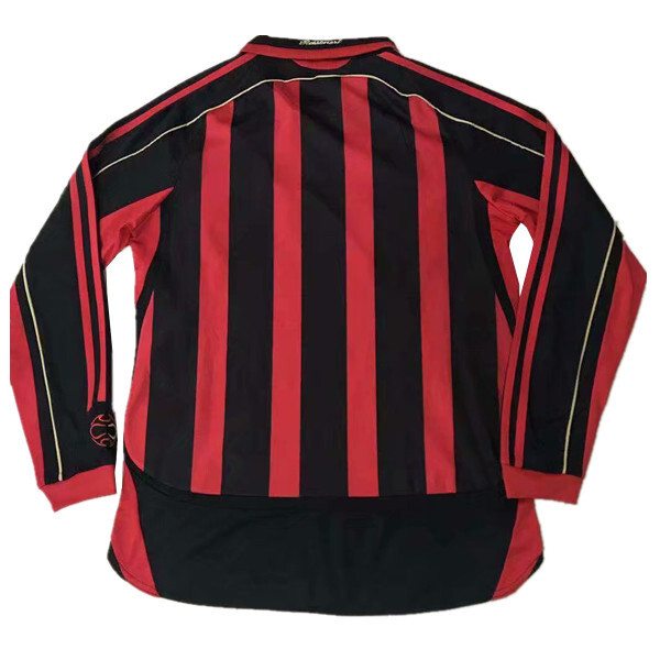 2006-07 AC Milan Home Long Sleeve Retro soccer jersey