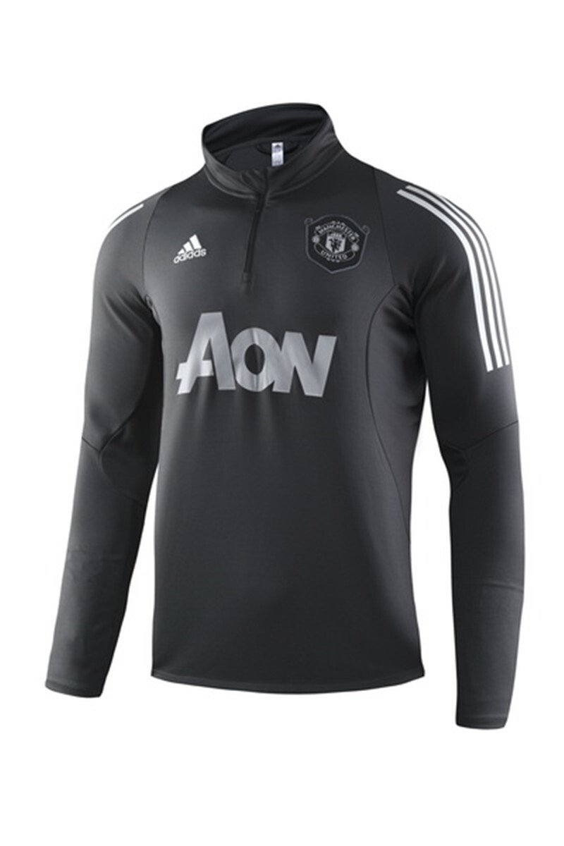 2019 2020 Manchester United Dark Grey Adult Training Tracksuit