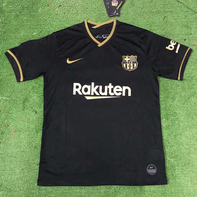 Barcelona Black Soccer Jersey 2020 2021 Football Shirt