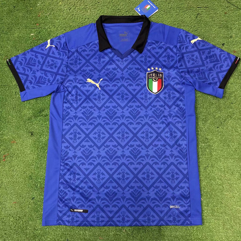 Italy Euro Home Soccer Jersey 2020 2021 Football Shirt