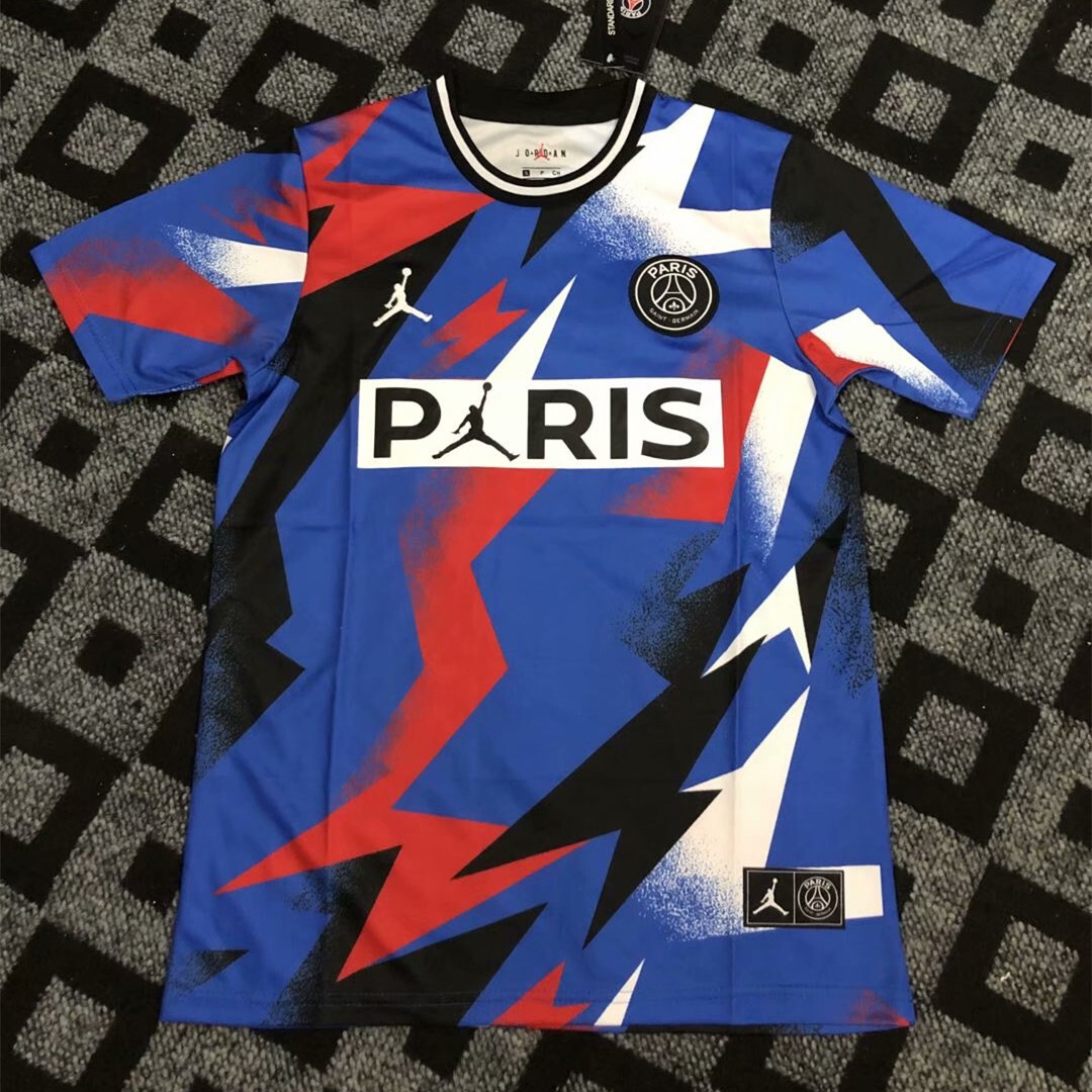 Paris Saint-Germain multicolor Training soccer jersey 2020 ...