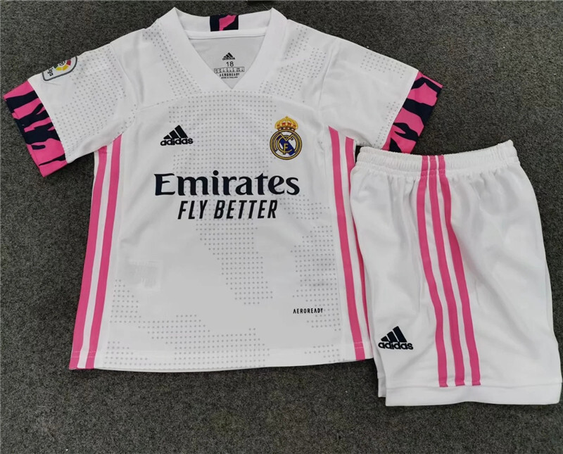 Real Madrid Home kids kit soccer Jersey 2020-2021 Football Shirt