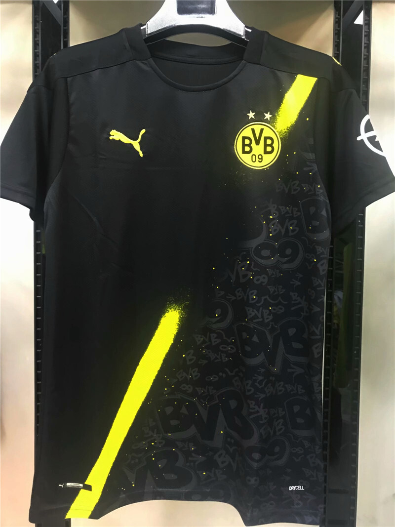 Borussia Dortmund Away Soccer Jersey 2020 2021 Bvb Football Shirt