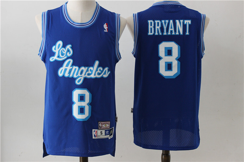 Los Angeles Lakers Retro Bryant 24 Blue Shirt