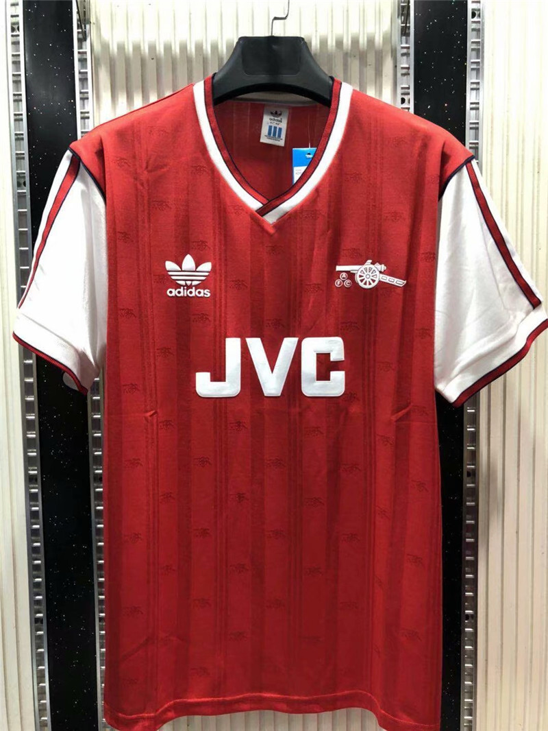 ARSENAL 1986 1988 HOME FOOTBALL SHIRT SOCCER JERSEY VINTAGE ADIDAS RETRO  SIZE L