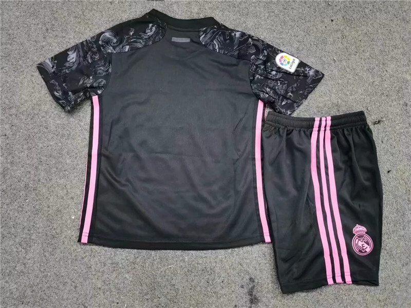 Real Madrid Black kids kit soccer Jersey 2020-2021 Football Shirt