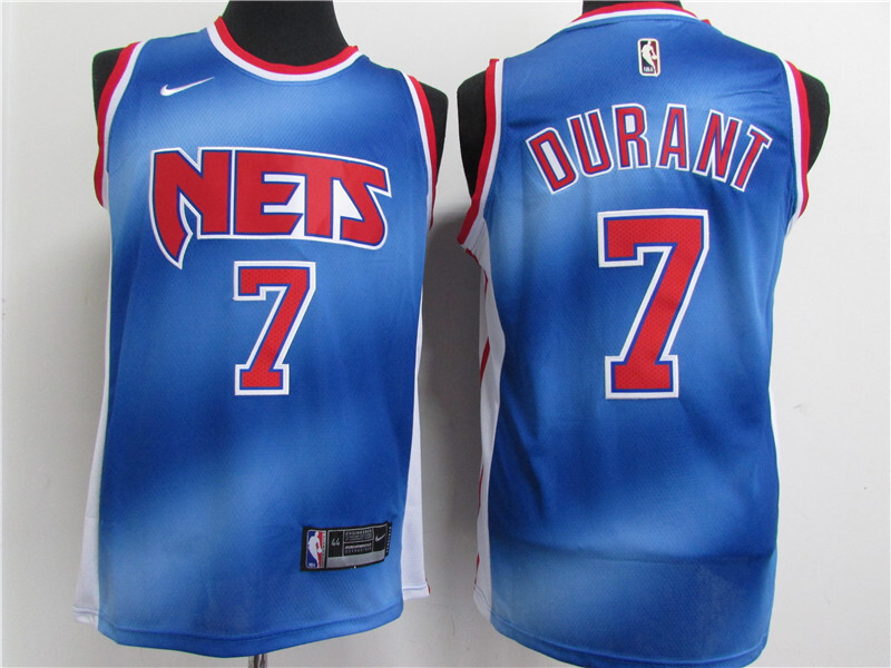 Nba 20 21 Brooklyn Nets Durant 7 Blue Shirt