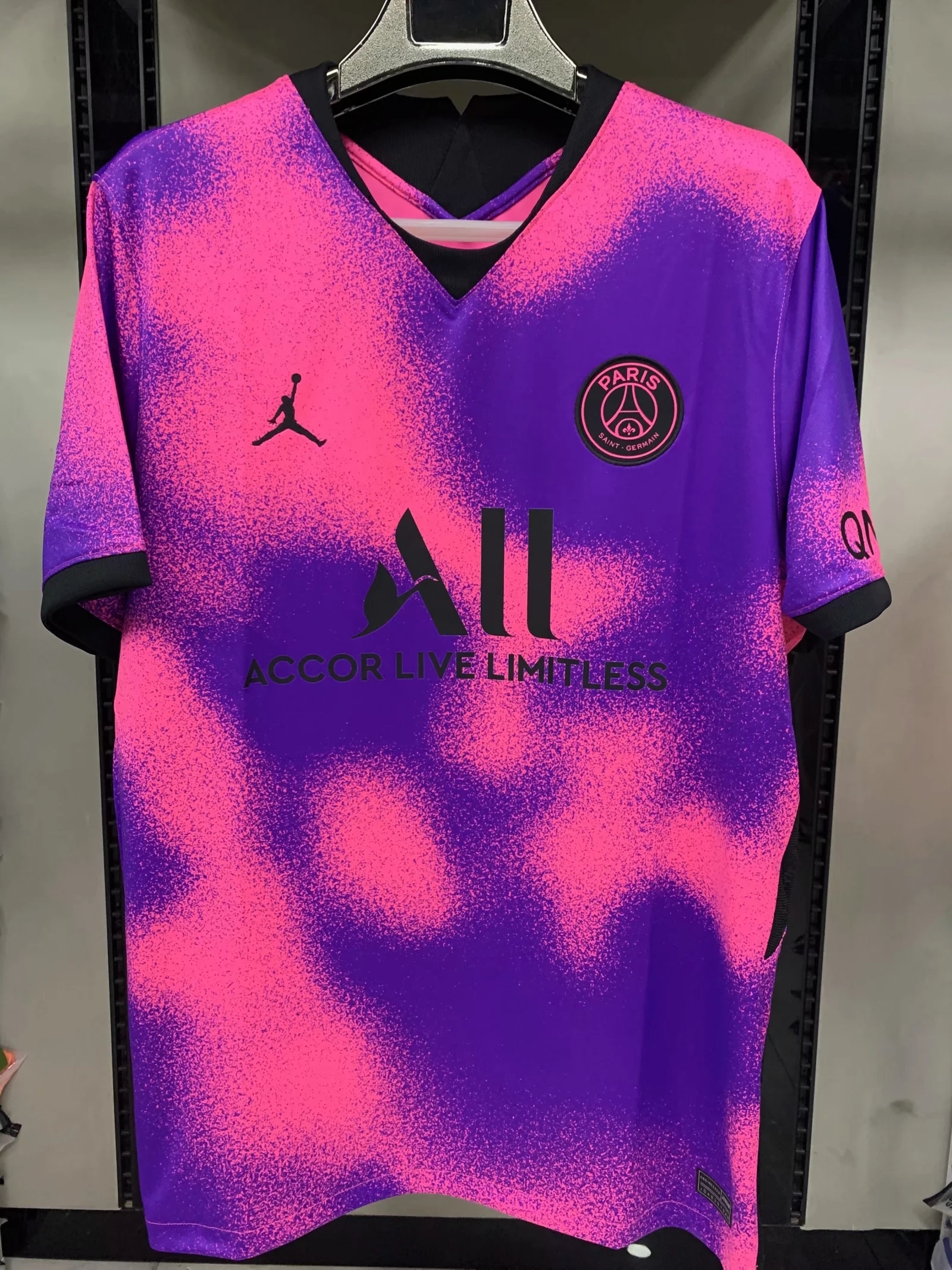 Psg Jordan Fourth 2021 22 Pink Shirt